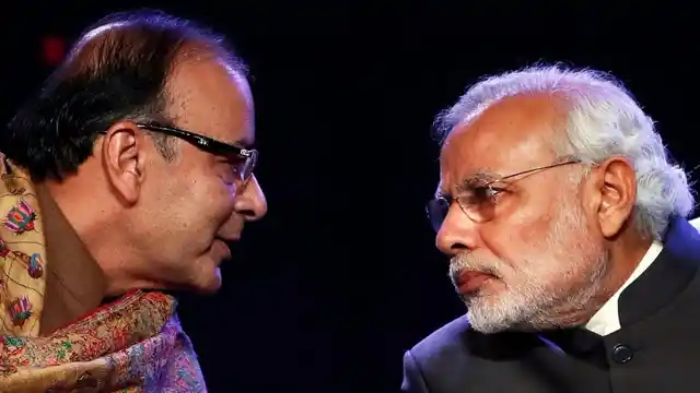 Prime Minister Narendra Modi with Arun Jaitley.