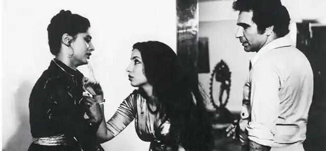 Smita Patil, Shabana Azmi and Kulbhushan Kharbanda in Mahesh Bhatt’s <i>Arth.</i>