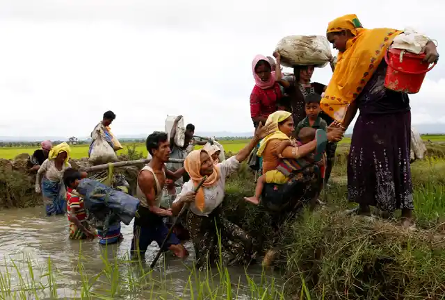Tousands of homes have been torched, since the military launched a counteroffensive against Rohingya insurgents.