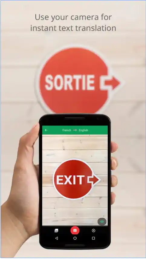 Google Translate can read signboards and translate them. 