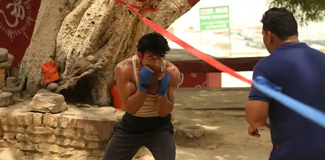 A still from Anurag Kashyap’s <i>Mukkabaaz.</i>
