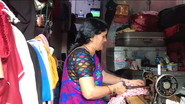Jitendra Singh’s mother Hema Devi sustains the family with her tailoring. 