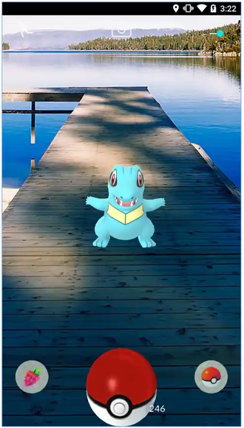 Pokemon Go is one of the most popular AR apps. 