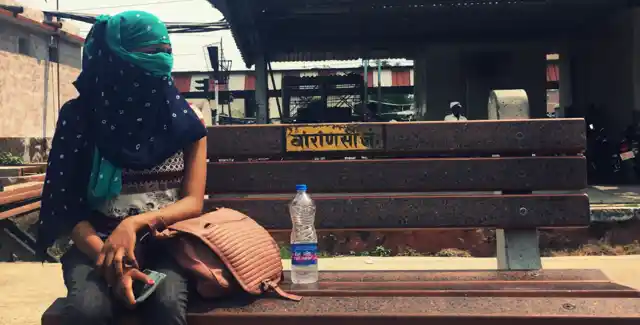 Rama Devi reached the station without a ticket and nothing but a sling bag. She is eager to go home.