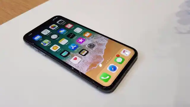 The new Apple iPhone X. 