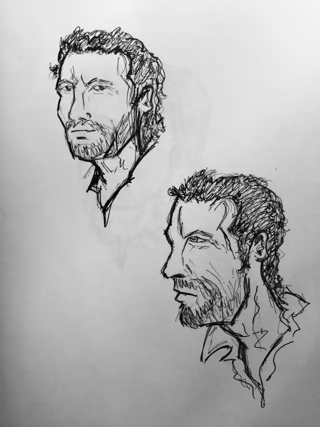 Bilal is also a talented doodler. This however, is not his sketch of Kabir Anand. 