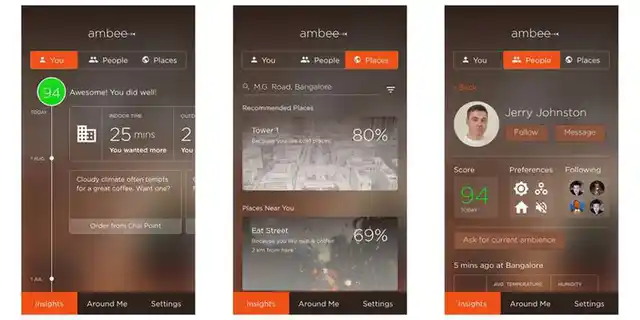 Screenshots of their application.