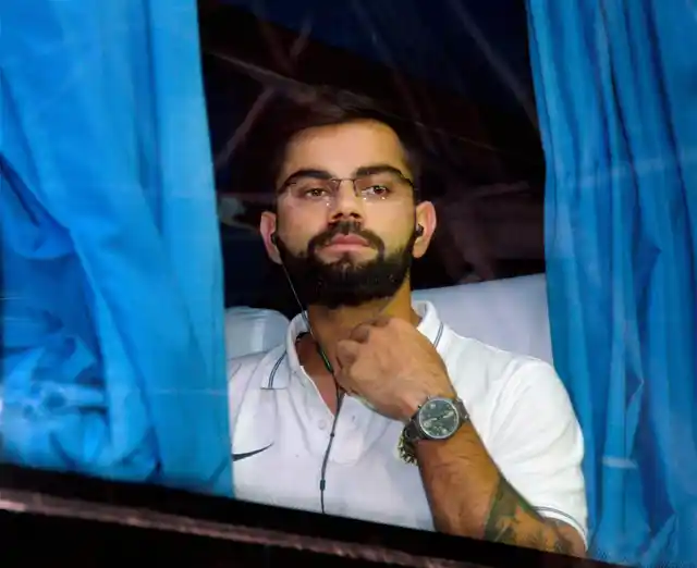 Virat Kohli and his Indian team arrived in the city on Sunday.