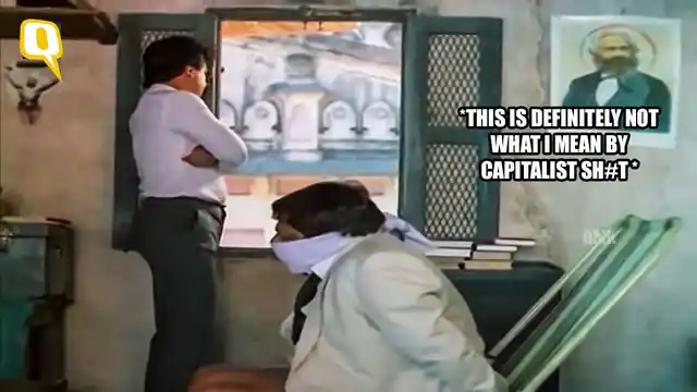 Pushpak depicts the constant struggles of socialism with capitalism.