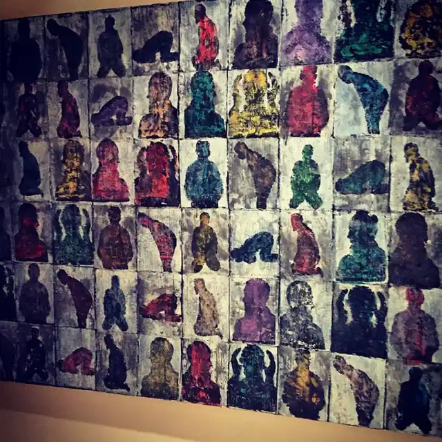 A funky painting by Salman Khan gifted to his sister Arpita.