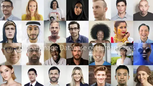 Thanks to AI, the phone is able to identify intricate human features based on a global portrait database. 