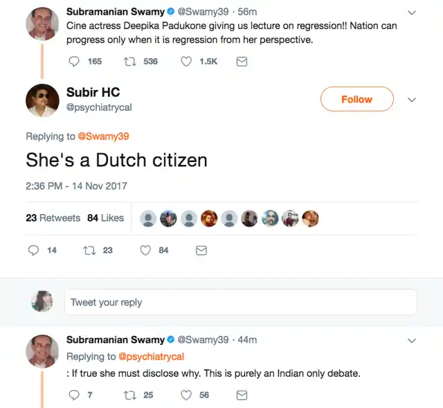 The ‘purely Indian debate’. 