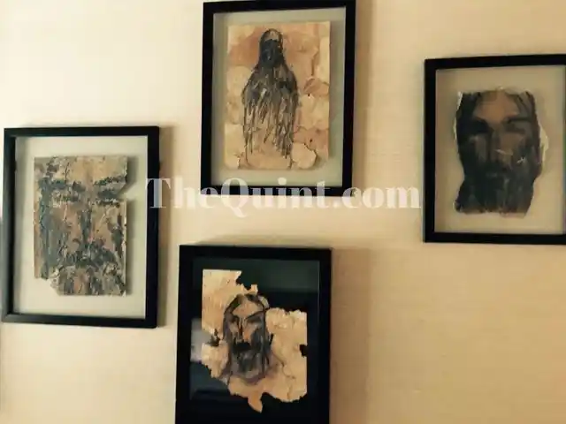 Salman Khan’s paintings decorate the walls of Salim Khan’s home.