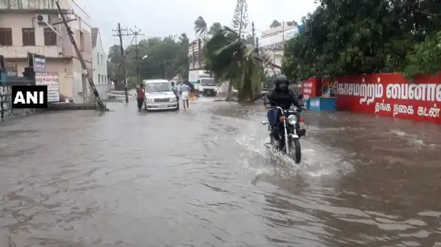 Heavy rains, strong winds disrupt normal life in Kanyakumari.