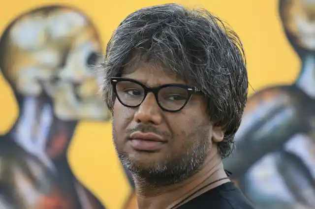 Jailed artist, Chintan Upadhyay. 