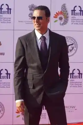 Panaji : Actor Akshay Kumar at the red carpet of closing ceremony of 48th International Film Festival of India (IFFI-2017), in Panaji, Goa on Nov 28, 2017. (Photo: IANS)