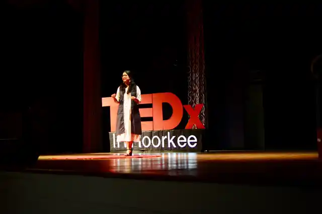 Bistriti Poddar at her IIT Roorkee TEDx Talk.