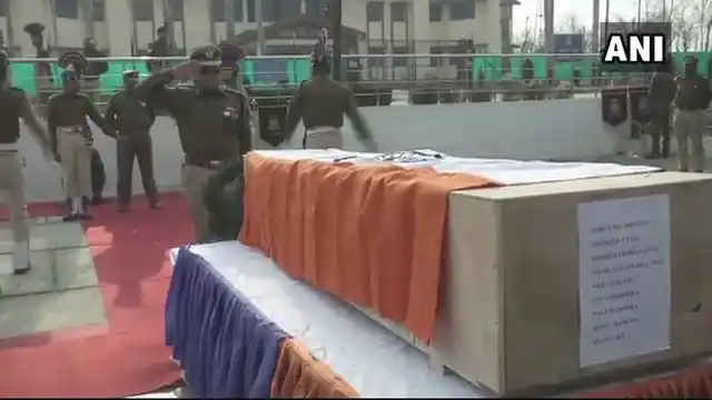 Wreath-laying ceremony for the martyred soldiers.