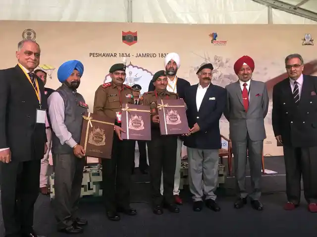 Three Param Vir Chakra winners at the Military Literature Festival.