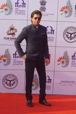Goa: Actor Shah Rukh Khan during the opening ceremony of 48th edition of International Film Festival of India (IFFI) - 2017 in Goa on Nov 20, 2017. (Photo: IANS)