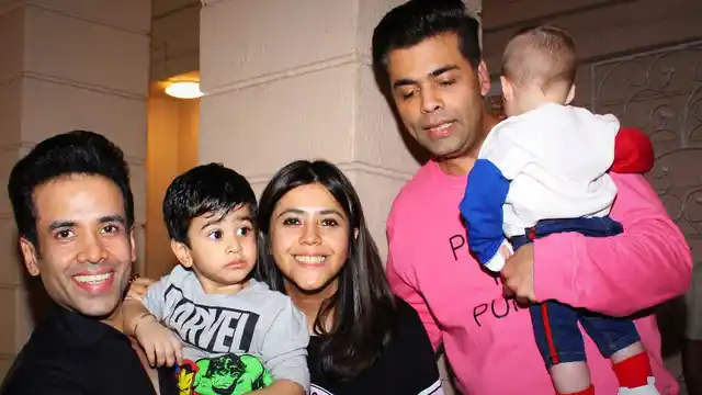 Tusshar Kapoor, Ekta Kapoor, Karan Johar celebrate Christmas with the little ones! 