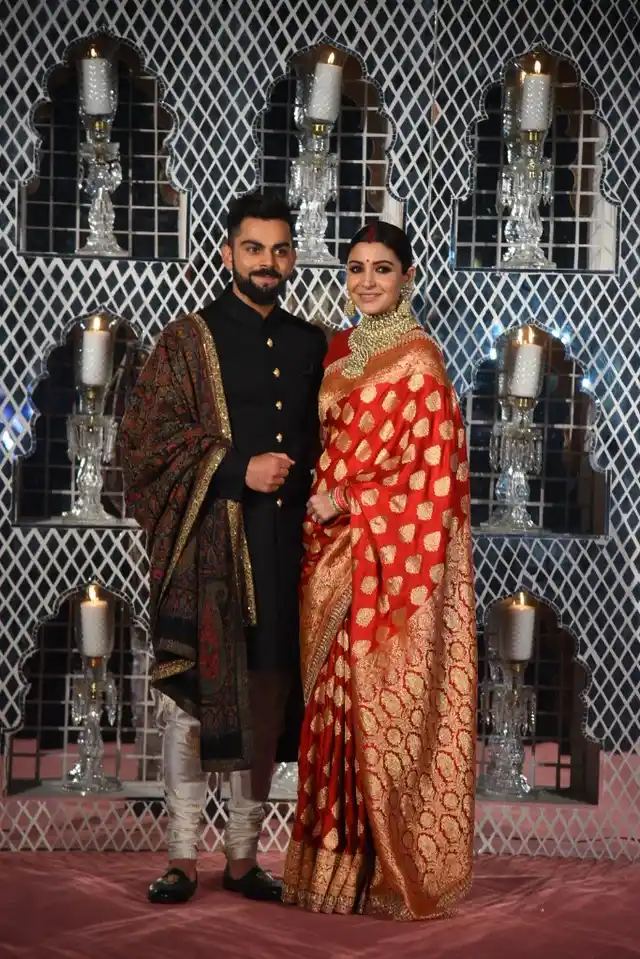Anushka and Virat at their Delhi wedding reception