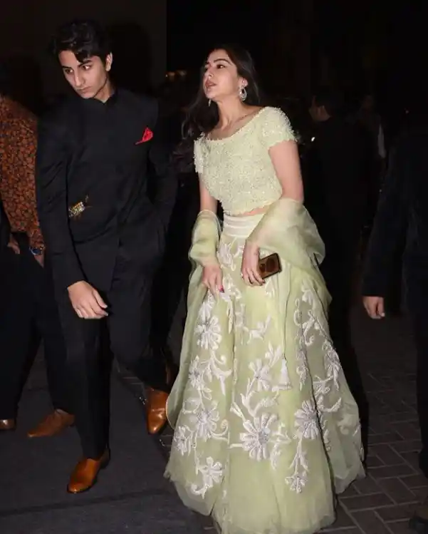 Sara Ali Khan with brother Ibrahim.