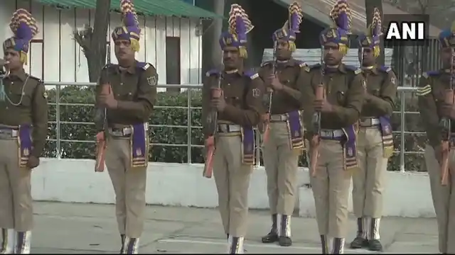 Wreath-laying ceremony for the martyred soldiers.