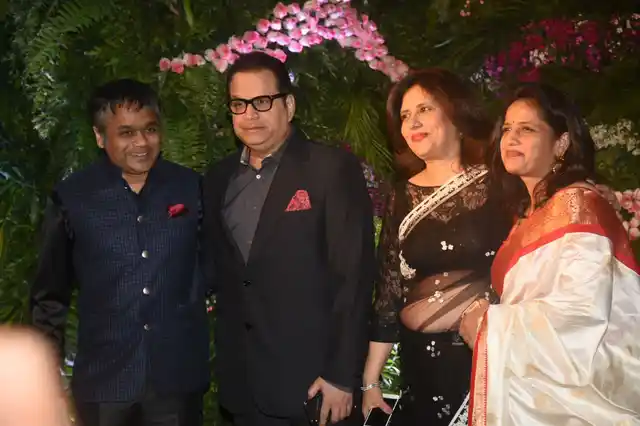 Producer Ramesh Turani and his family at the reception.