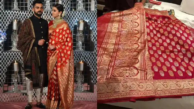 Anushka Sharma in a Sabyasachi saree vs a Banarasi sari no