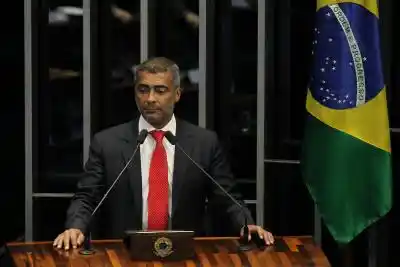 BRASILIA, May 29, 2015 (Xinhua) -- The senator and former Brazilian player Romario takes part in a plenary session of the Senate in Brasilia, Brazil, on May 28, 2015. The Brazilian Senate on Thursday approved the request made by former soccer star and now Senator Romario for the creation of a congressional panel to investigate corruption in soccer. (Xinhua/Dida Sampaio/AGENCIA ESTADO) (vf/IANS)