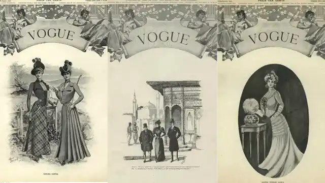 Vintage issues of the magazine.