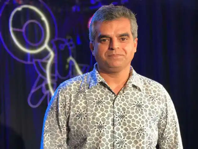 Atul Khatri, businessman-turned-comedian poses for a picture at the Cuckoo Club in Mumbai.