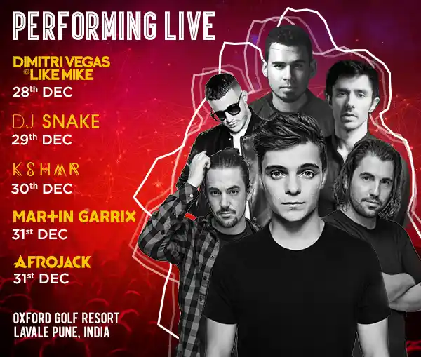 The performers at Sunburn 2017.