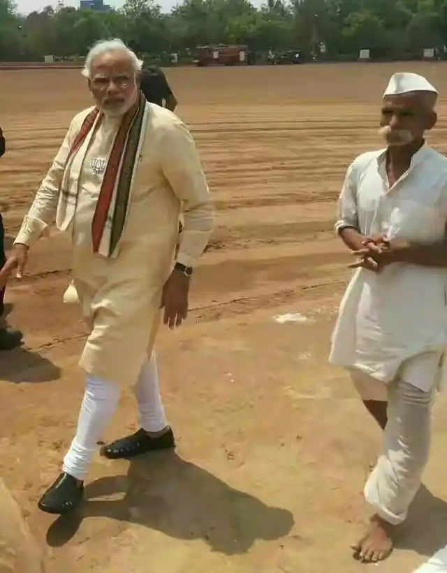 PM Modi with Sambhaji Bhide