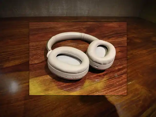 The headphones come with an interactive touch panel to navigate
