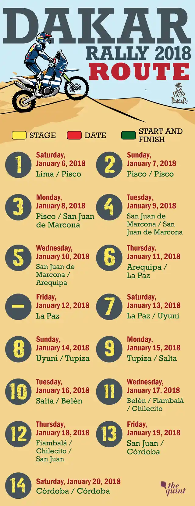 The route for this year’s event.