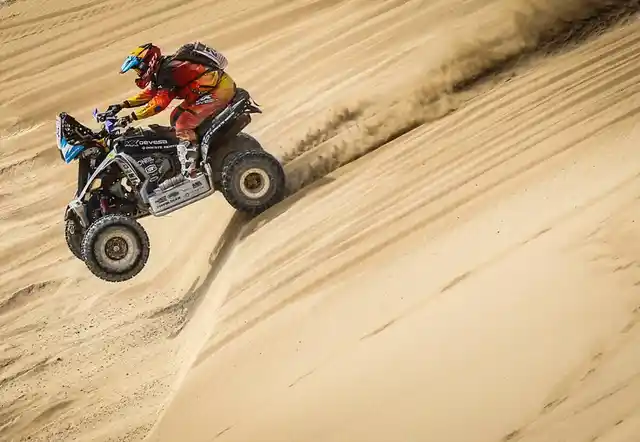 Quads are a separate class in the Dakar.