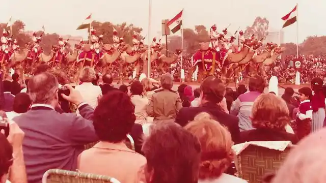 BSF troops on camels – one of the unique features of our country where forces guard the borders on camels.