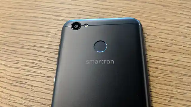 Fingerprint scanner at the back of the phone. 