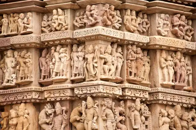 Parsvanath Jain Temple in Khajuraho. 