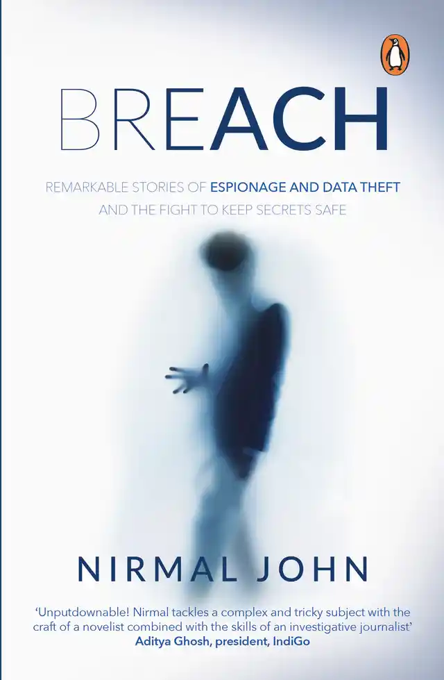 Cover of the book <i>‘Breach</i>,’ authored by Nirmal John.