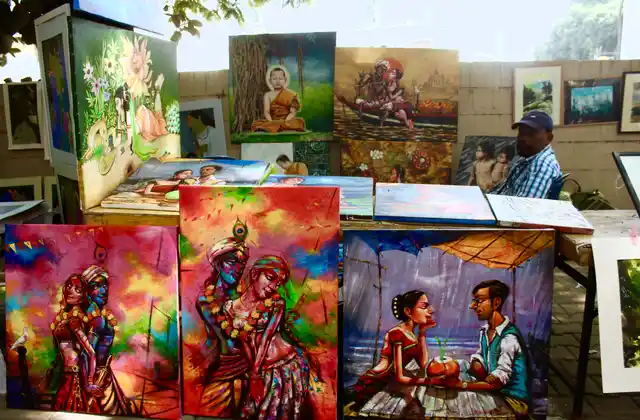 The Parisath also featured differently abled artists’ works at this year’s festival.