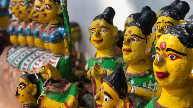 ‘Saptha Kannimaar’ at the Alanganallur temple.