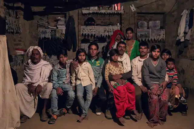 Scenes from a village in Sariska. 