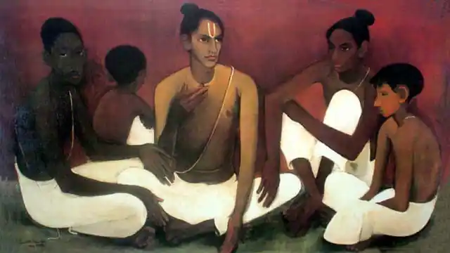 Amrita Sher-Gil’s ‘Brahmacharis’.