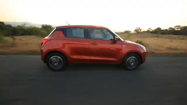 The ride and handling has improved in the new Swift, although it is a bit on the stiffer side. 