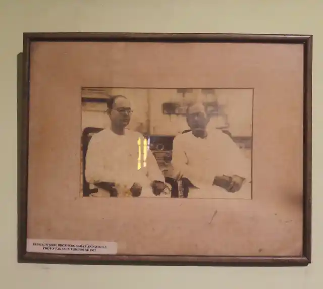 Netaji with his brother Sarat Chandra Bose.