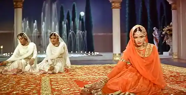 Meena Kumari in a still from <i>Pakeezah.</i>