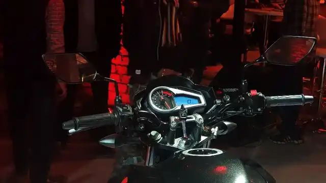 The instrument cluster is a mix of digital and analog. 